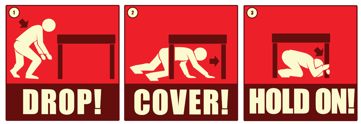 Drop! Cover! Hold On!