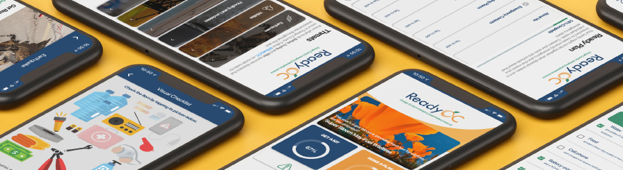 Smart phones with ReadyOC app.