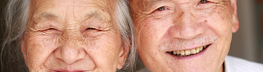 Photo of folks praying outside.