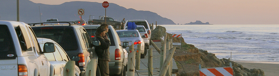 people caught in traffic fleeing a disaster
